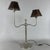 Table Lamp in Metal and Brown Leather, 1970s For Sale - Image 11 of 11