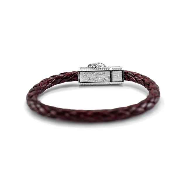 Sword Limited Memento Mori 18k White Gold Titanium White Black Diamond Bracelet For Sale In Houston - Image 6 of 9