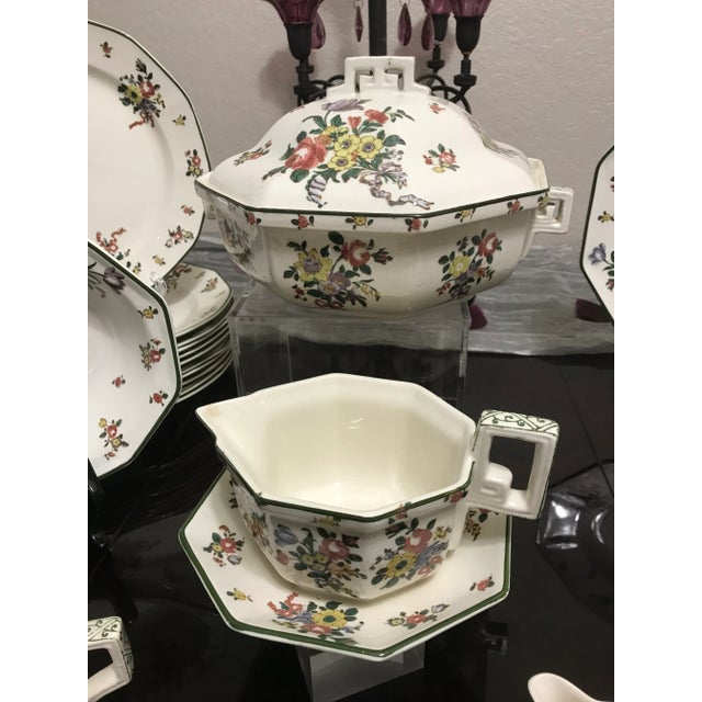 Vintage Royal Doulton "Old Leeds Sprays" Dinnerware Set - D3548 For Sale In Phoenix - Image 6 of 10