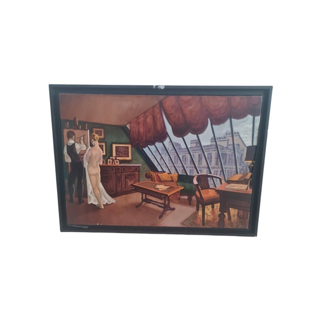 Juarez Machado, The Intimacy of a Small Parisian Studio, 2005, Oil Painting on Canvas, Framed For Sale - Image 3 of 3