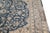 Persian Vintage Persian Handmade Wool Rug in Blue With Rosette Motif For Sale - Image 3 of 10