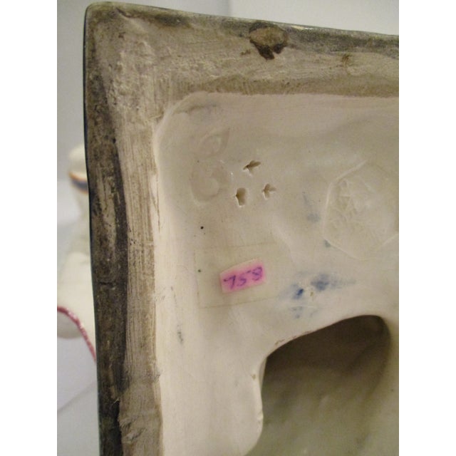 Yellow Italian Ceramic Figure of Caruso Early 20th For Sale - Image 8 of 11