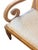 Wood Vintage Woven Rattan High-Back Armchairs With Scroll Arms, a Pair For Sale - Image 7 of 12