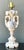 Neoclassical Vintage Carved Alabaster Lamp For Sale - Image 3 of 18