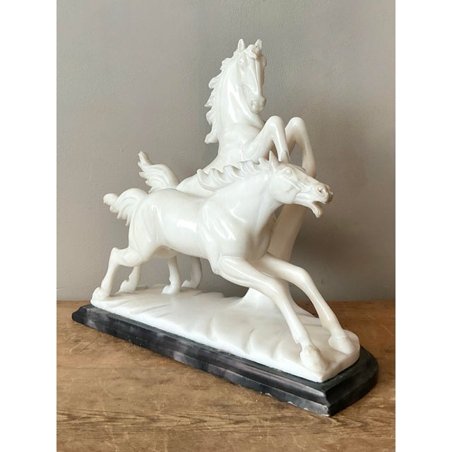 Vintage Italian Carved Stone Horse Sculpture For Sale - Image 11 of 12
