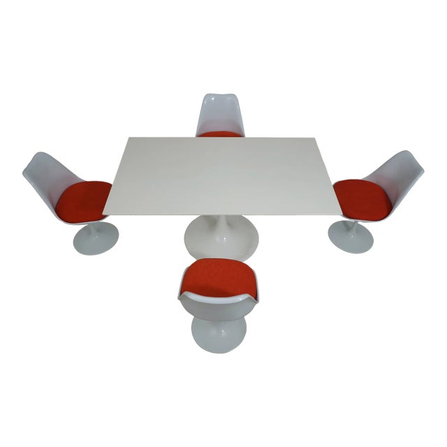 Knoll Design Mid Century Modern Tulip Dining Room Set For Sale