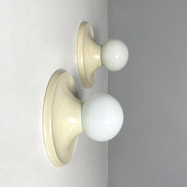 Italian mid-century modern wall lamp Light Ball by Castiglioni for Flos, 1960s Pair of wall or ceiling lights mod. Light...