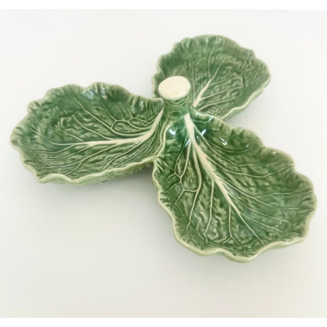Bordallo Pinhiero Divided Serving Dish For Sale In New York - Image 6 of 7