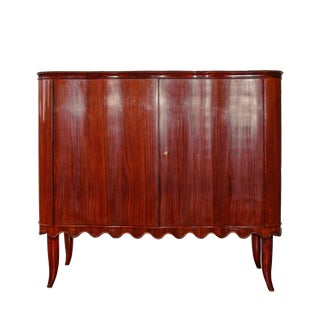 1940s Paolo Buffa Walnut Bar Cabinet For Sale