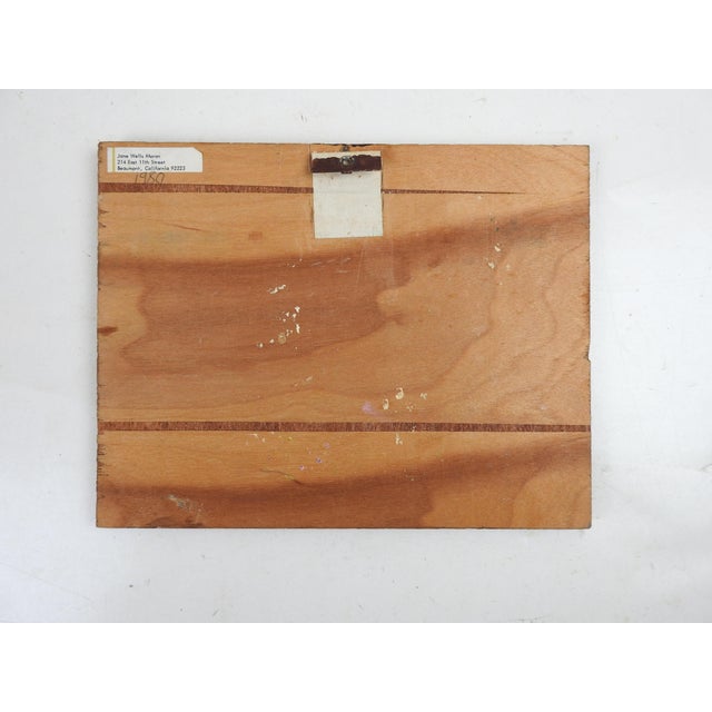 1980 Impressionist Autumn Mountain Desert Landscape Painting For Sale - Image 4 of 4