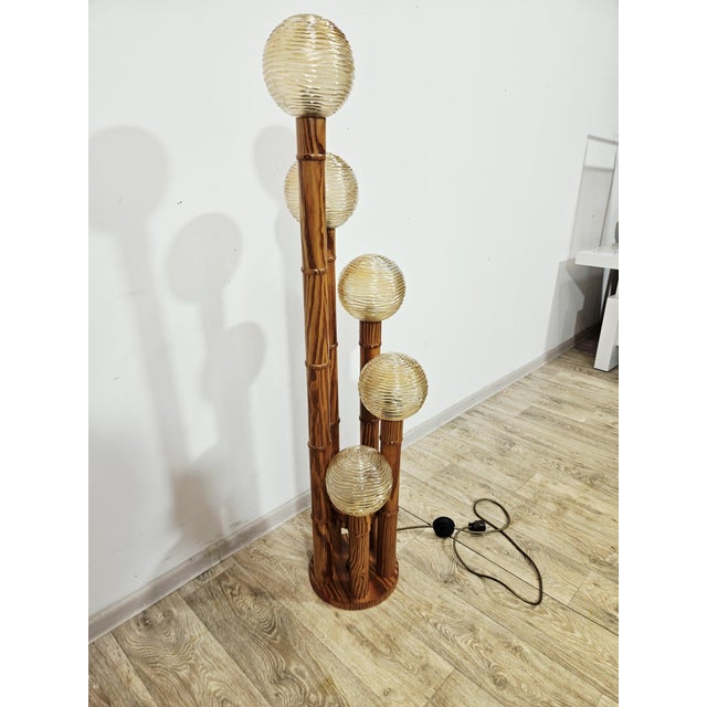 Metal Vintage Floor Lamp in Brass and Metal, 1960s For Sale - Image 7 of 18