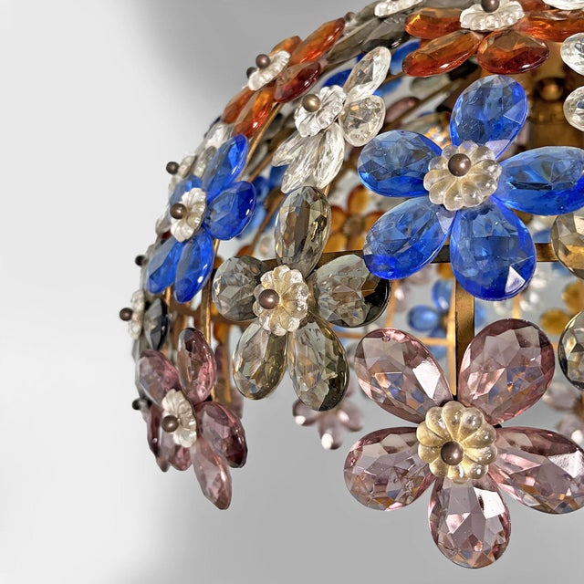 Mid-Century Modern Italian Glass and Metal Pendant Lights, 1960s, Set of 2 For Sale - Image 10 of 13