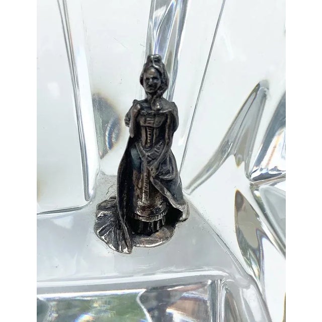 Glass 1950s Servres France Cristal Glass Rock Formation With Figure, Signed For Sale - Image 7 of 8