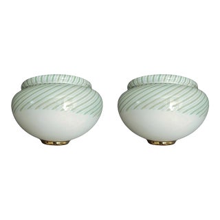 1960s Murano Chiocciola Sconces by Luci Muranesi, a Pair For Sale