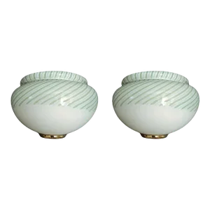 1960s Murano Chiocciola Sconces by Luci Muranesi, a Pair