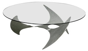 Space Age Coffee Table in Steel Base, 1970