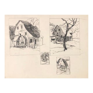 1950s Norman Kent Mill Scenes For Sale