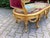 1950s French Louis XVI Gold Beech Velvet Settee For Sale - Image 11 of 13