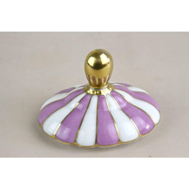 Art Nouveau Porcelain Box with Lid, Bohemia, 1920s For Sale - Image 10 of 14