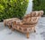 Vintage English Tufted Barrel Lounge Chair & Ottoman For Sale - Image 9 of 12