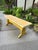 Vintage Trestle-Style Country Farmhouse Bench Storied Patina For Sale - Image 12 of 12