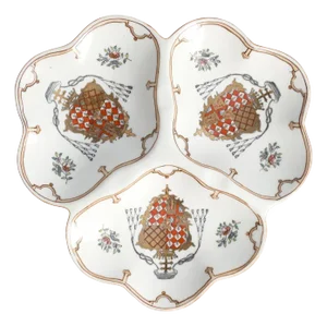 French Porcelain Divided Presentation Dish by House of Toussi Court