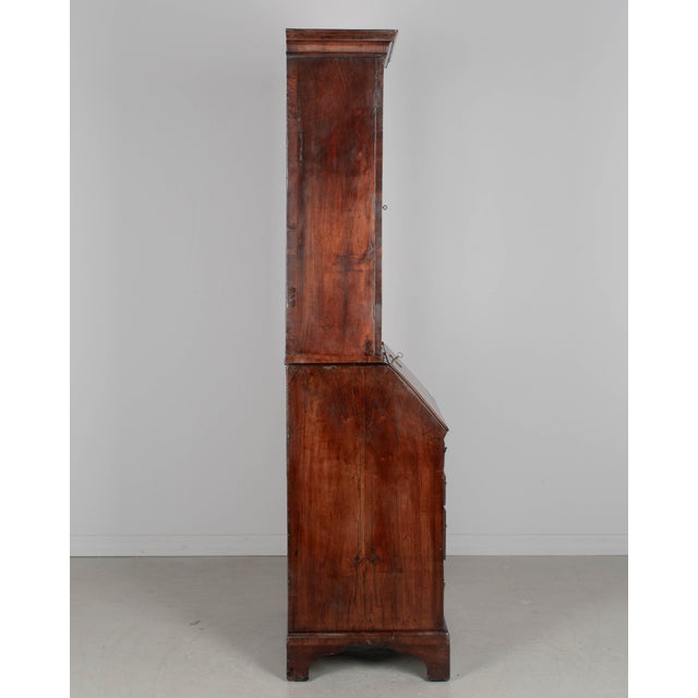 18th Century English Walnut Bureau Bookcase, or Secretary Desk For Sale - Image 13 of 13