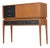 Mid Century Tall Liquor Cabinet Credenza by Golden Key Furniture For Sale