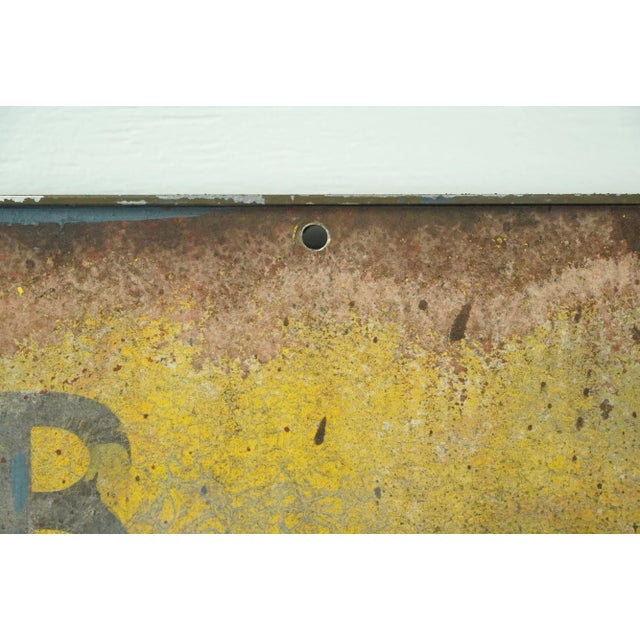 Reclaimed Marty Supreme 45.375 In. Clothes Retail Aluminum Movie Prop Sign For Sale - Image 6 of 9