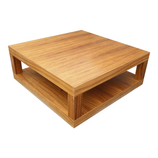 Danish MidCentury Modern Laminate Square Coffee Table Chairish
