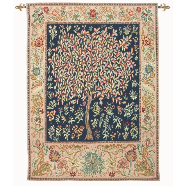 This tapestry is inspired from the Morris and Co. design known as The Tree of Life, an embroidered wool portiere...