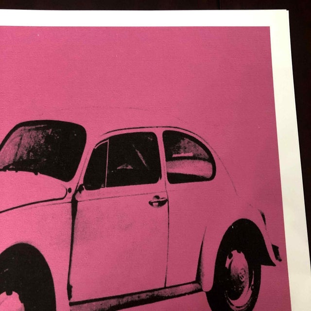 1990s After Andy Warhol Pink Lithograph "Numbered and Signed on Plate" Lithograph For Sale - Image 9 of 11