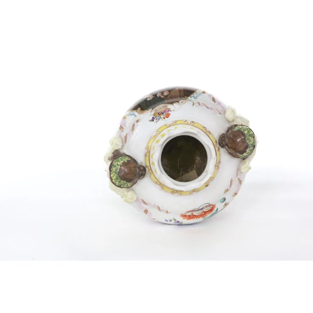 White 19th Century Dresden Porcelain Decorative Urn For Sale - Image 8 of 11
