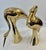 1950s Italian Art-Deco Style Brass Crane Sculptures, Set, 1960s. For Sale - Image 5 of 12