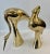 1950s Pair Brass Crane Sculptures, 1960s. For Sale - Image 5 of 12