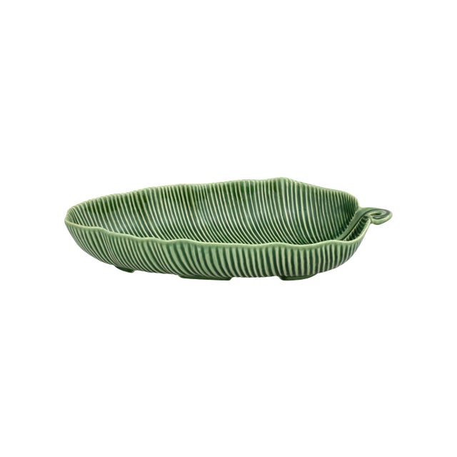 Traditional Bordallo Pinheiro Banana Leaf Salad Bowl, 68 oz For Sale - Image 3 of 3