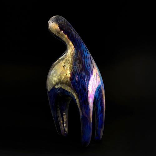 Goldenrod Bear in Green of the Neo Habitat Sculptural Object by Caspi Ceramics Nl For Sale - Image 8 of 18