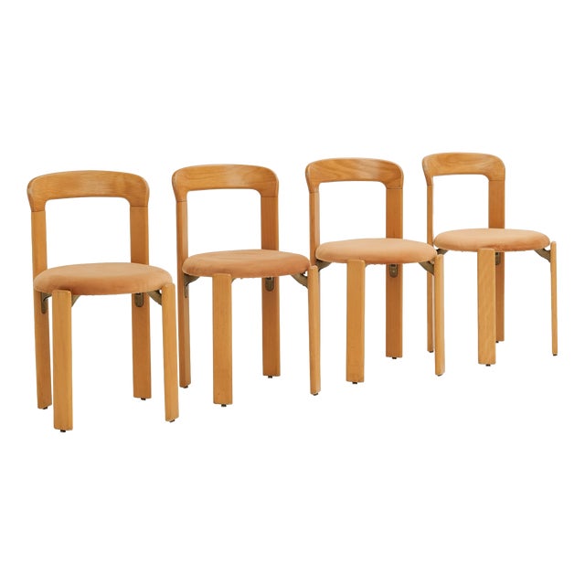 Chairs 3300 by Bruno Rey for Dietiker Switzerland, 1970s, Set of 4 For Sale