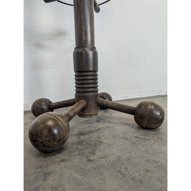 Coat Rack in Oak by Charles Dudouyt For Sale - Image 4 of 6