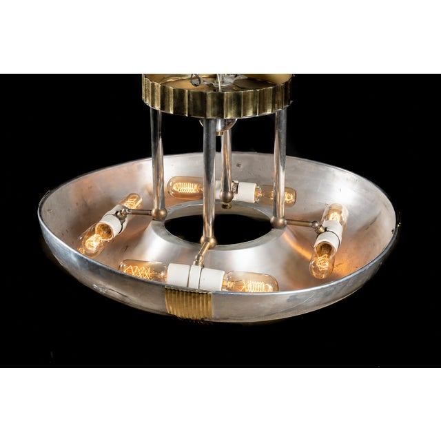 C. 1920 Art Deco Ceiling Light Fixture For Sale In Chicago - Image 6 of 9