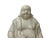 White Happy Laughing Buddha Holding Fan Deity Porcelain Figure For Sale - Image 9 of 10