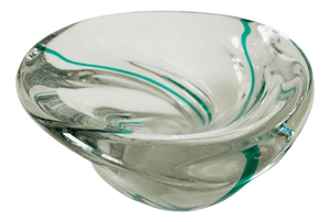 Vintage Glass Bowl by Max Verboeket for Maastricht Kristalunie, 1950s