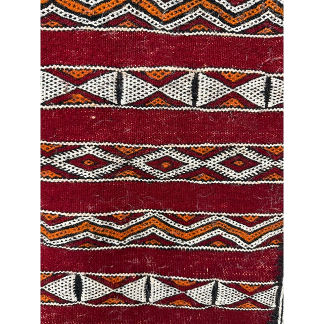 1960s Geometric Hand Knotted Moroccan Berber Rug For Sale - Image 5 of 9