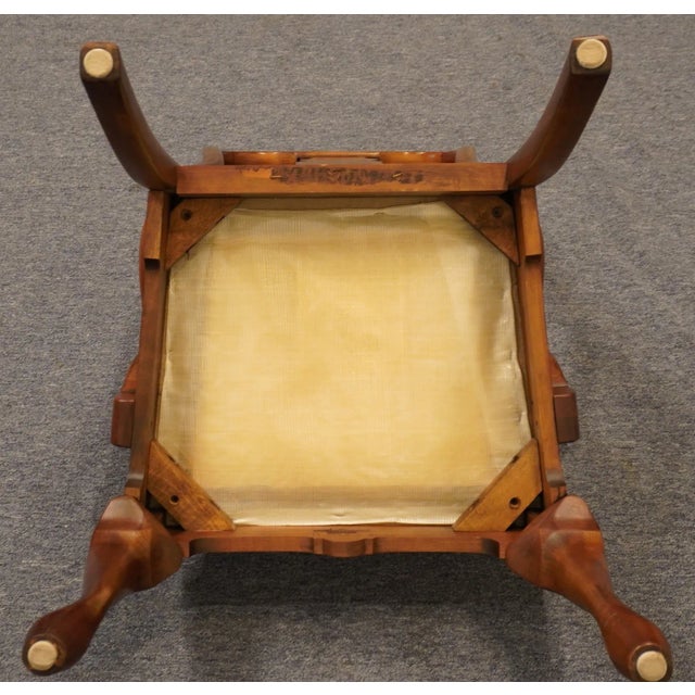 Pennsylvania House Traditional Queen Anne Style Cherry Splat Back Dining Arm Chair 11-3110 For Sale - Image 9 of 10
