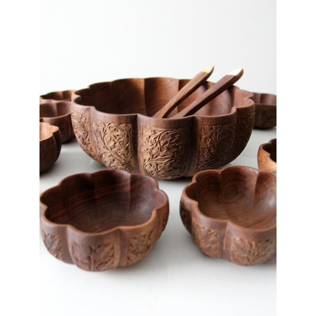 Mid Century Serving Bowl Set For Sale - Image 10 of 12