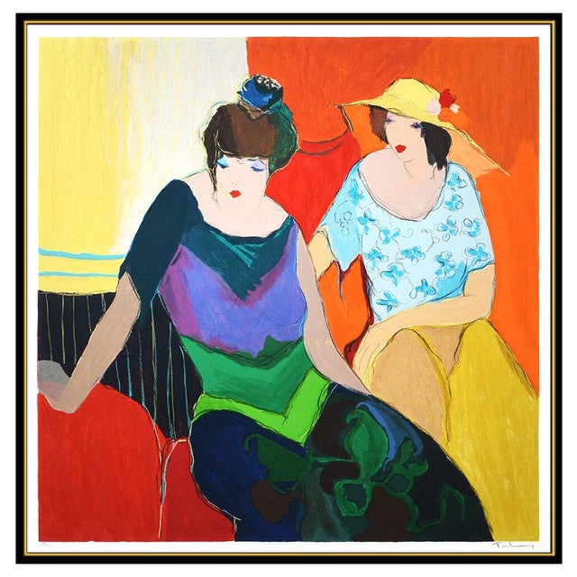 Modern Late 20th Century Intimacy, Itzchak Tarkay For Sale - Image 3 of 6