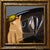 The painting features a whimsical scene of a small bird perched atop a sleeping cat, captured in a moment of serene...