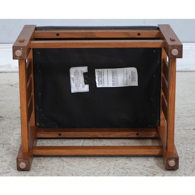 Stickley Mission Oak Morris Chair W. Ottoman For Sale - Image 14 of 18