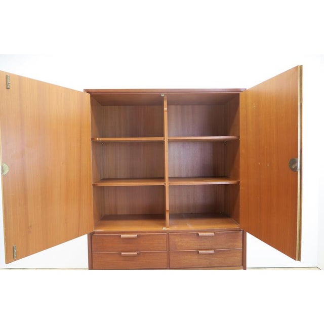 Tall Teak Sideboard, Denmark, 1960s For Sale - Image 4 of 11