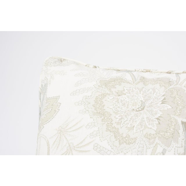 Contemporary Schumacher Double-Sided Pillow in Sandoway Vine Linen Print For Sale - Image 3 of 7